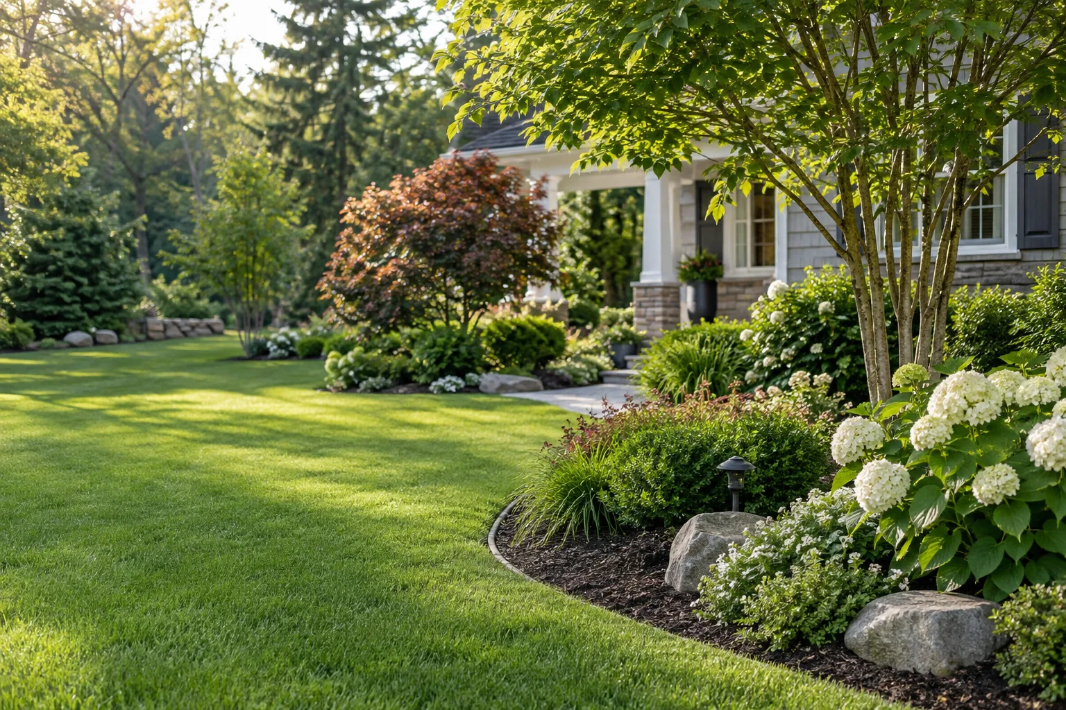 Illustrative maintained landscape